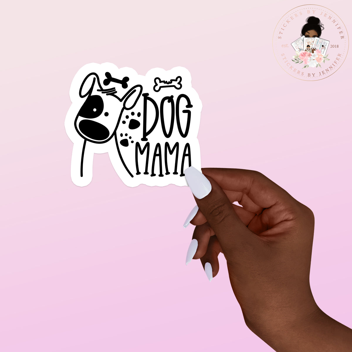 Dog Mama Vinyl Sticker