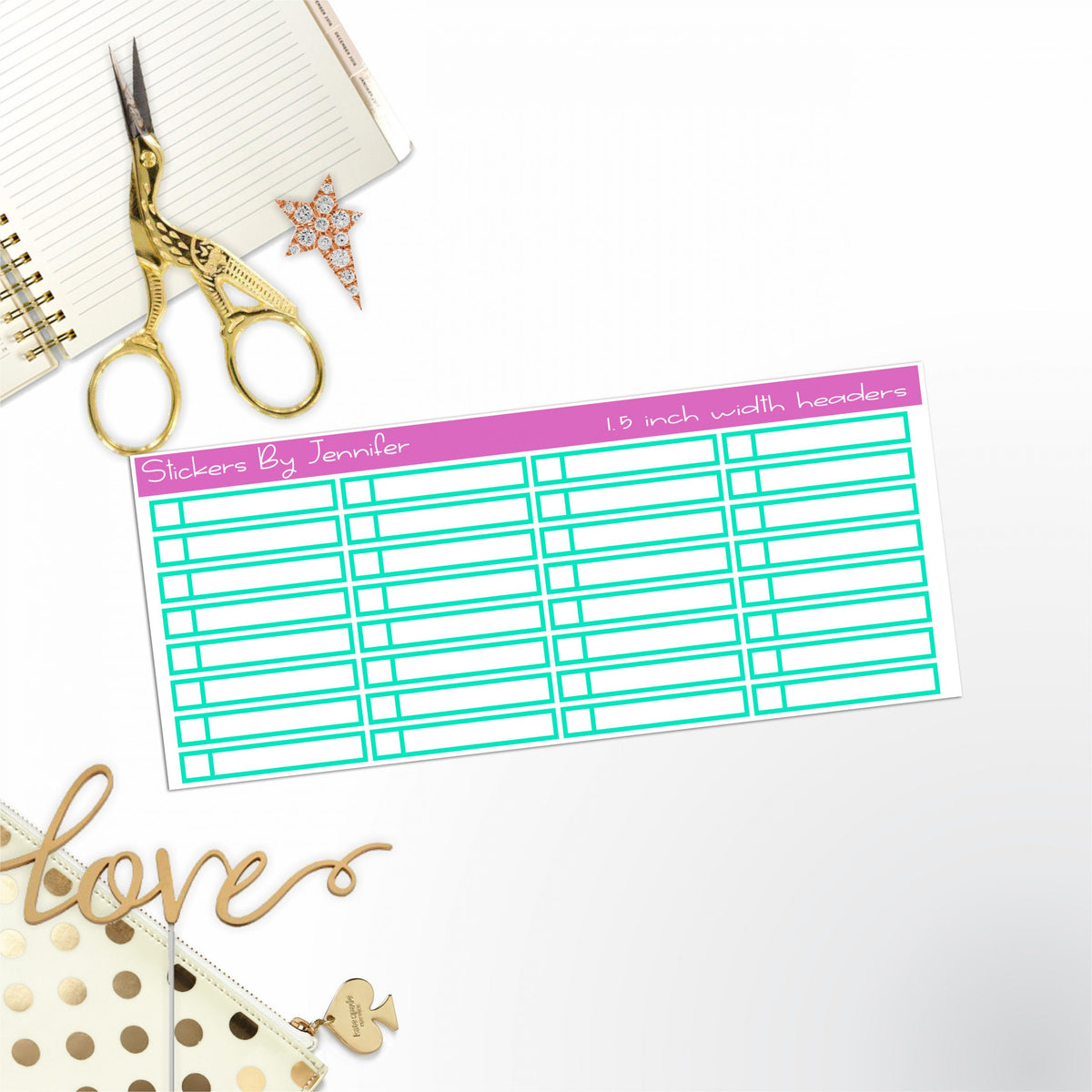 Task Headers P-25 Planner Stickers