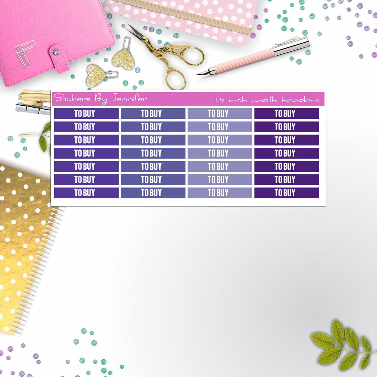 To Buy 026 Planner Headers, Planner Stickers, Journal Stickers, Functional Planner Stickers, Stationary Stickers