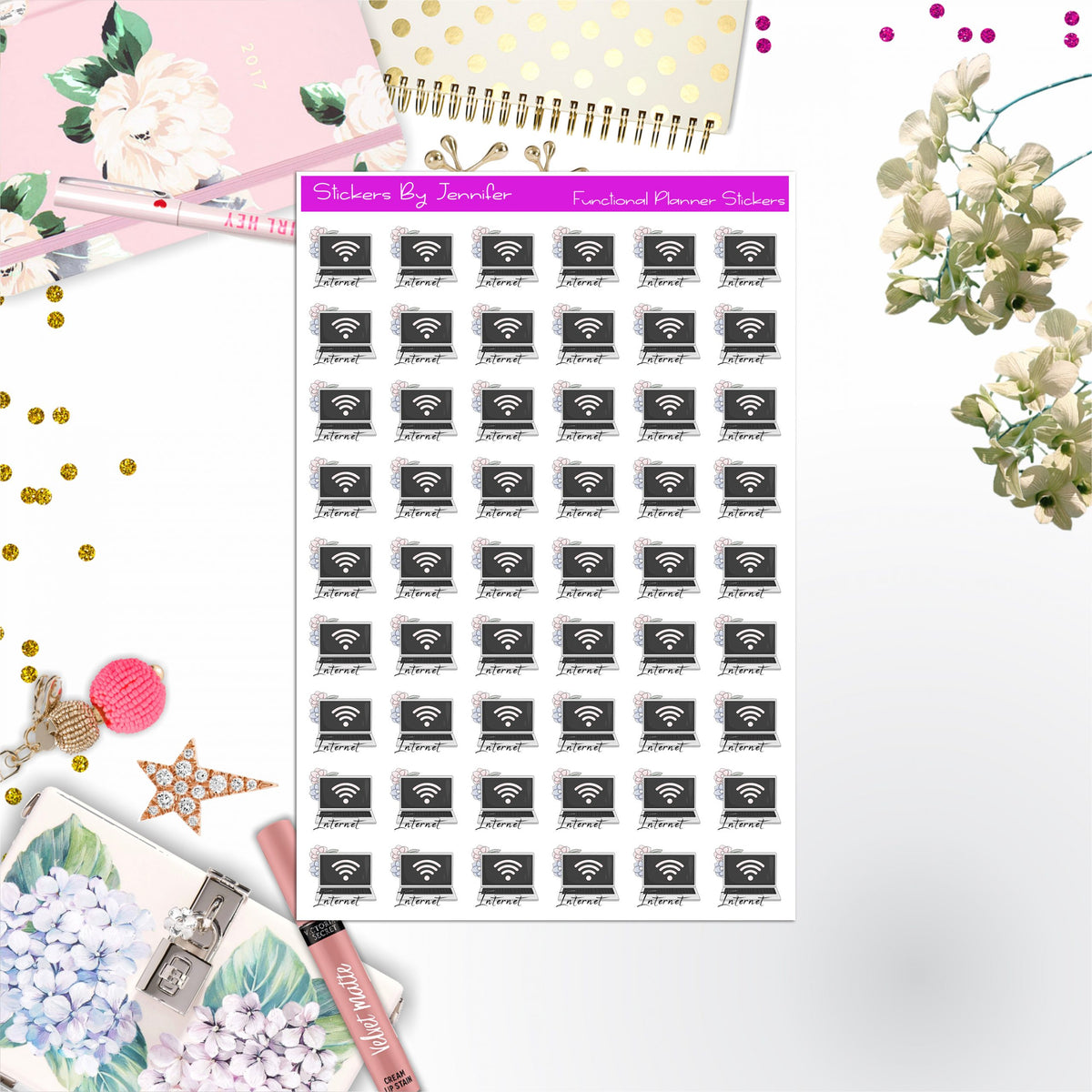 Internet Payment Stickers, Planner Stickers, Journal Stickers, Functional Planner Stickers, Stationary Stickers
