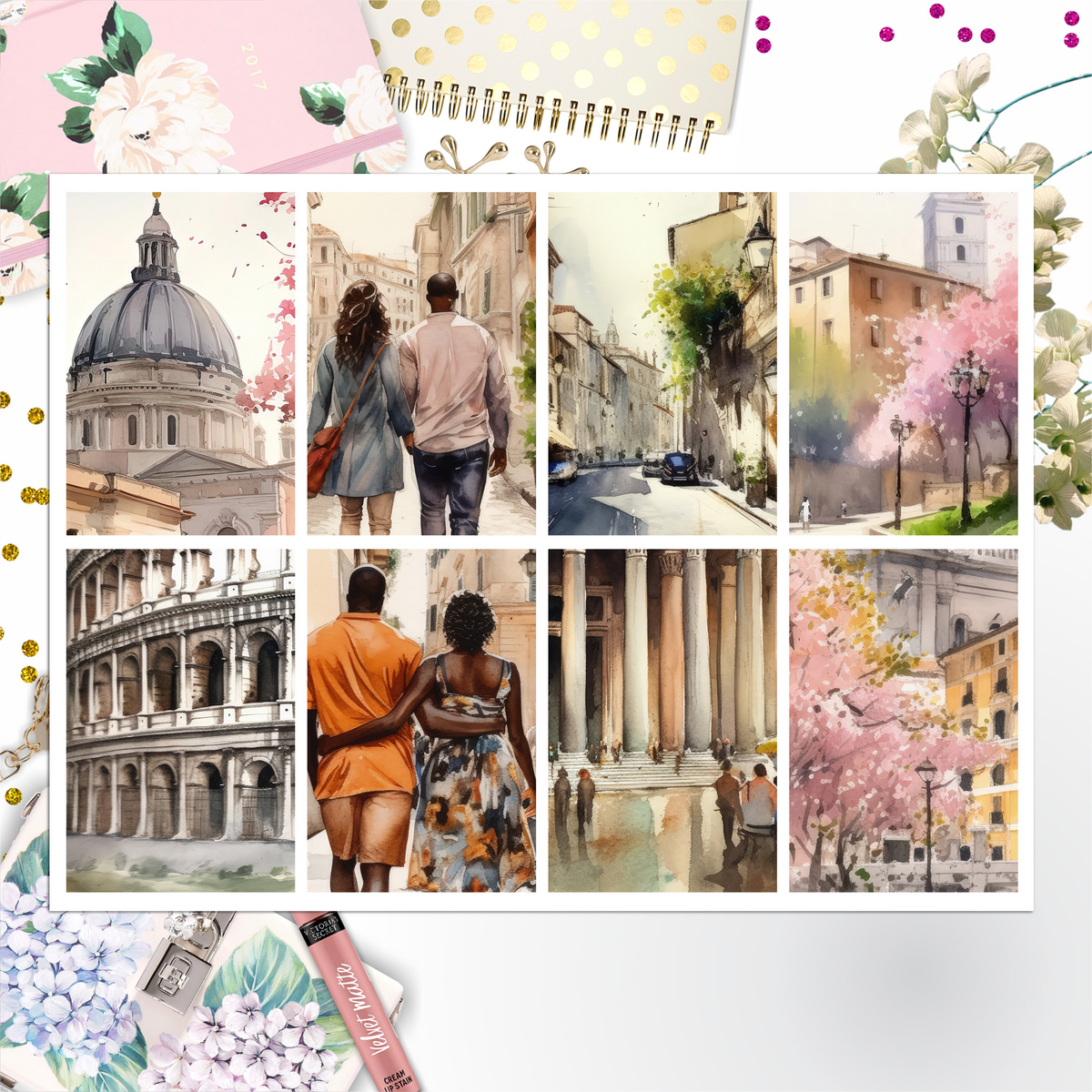 Rome Full Box Big Happy Planner, Erin Condren, Classic Happy Planner