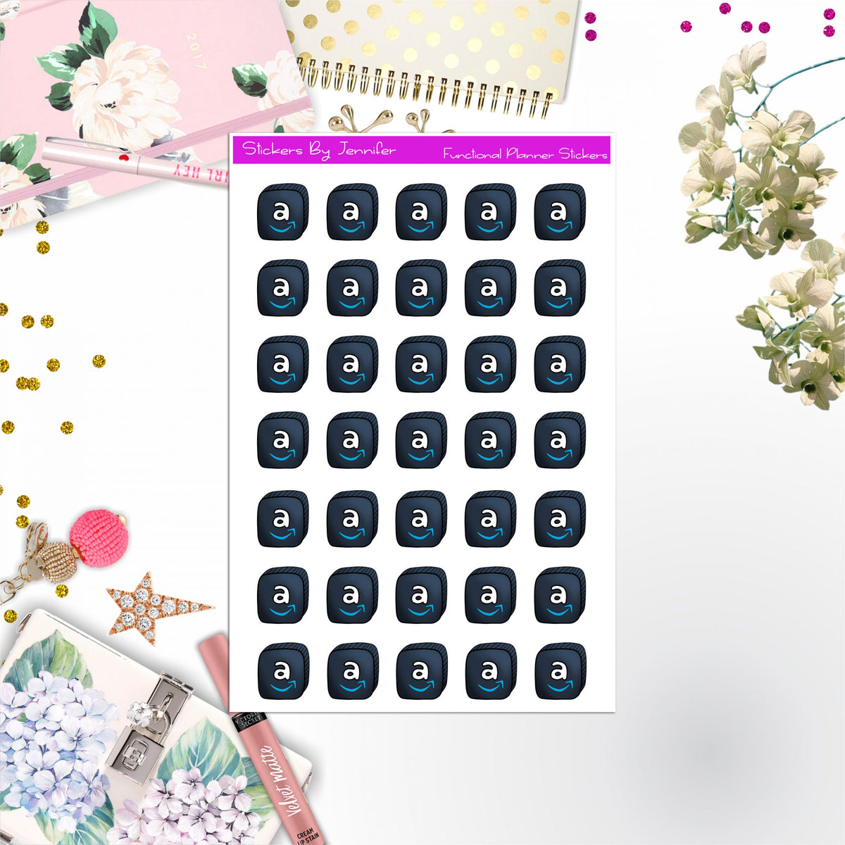 Amazon Stickers, Planner Stickers, Journal Stickers, Functional Planner Stickers, Stationary Stickers