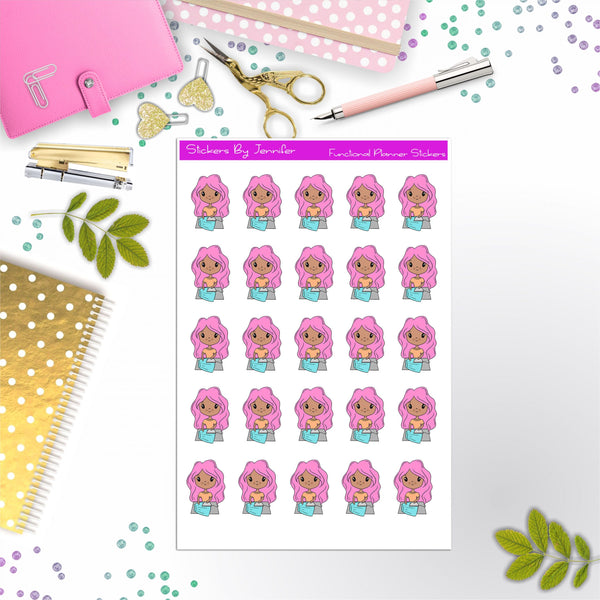 Cleaning Girl Planner Stickers, Bullet Journal Stickers, Functional Planner Stickers, Stationary Stickers