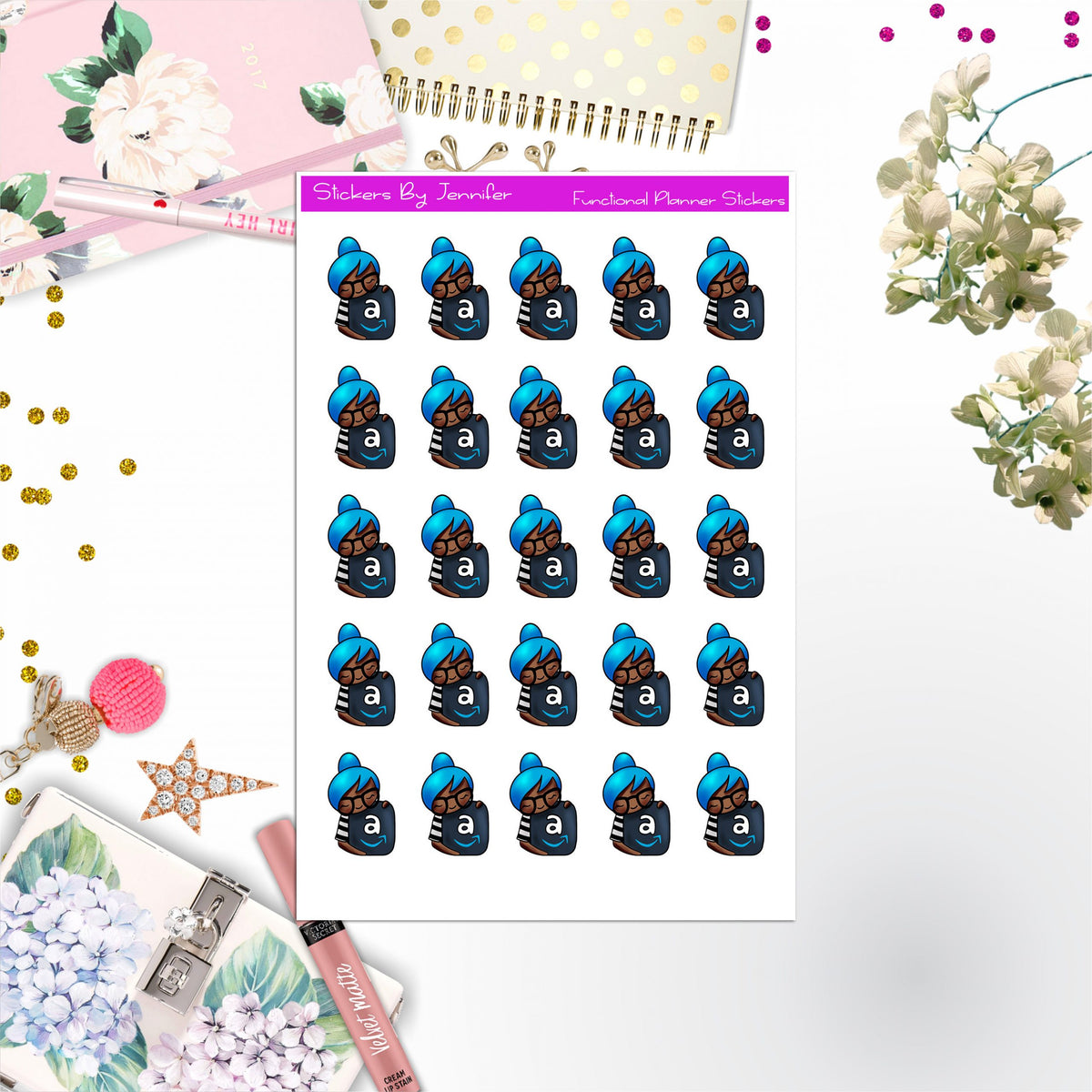 Amazon Stickers, Planner Stickers, Journal Stickers, Functional Planner Stickers, Stationary Stickers