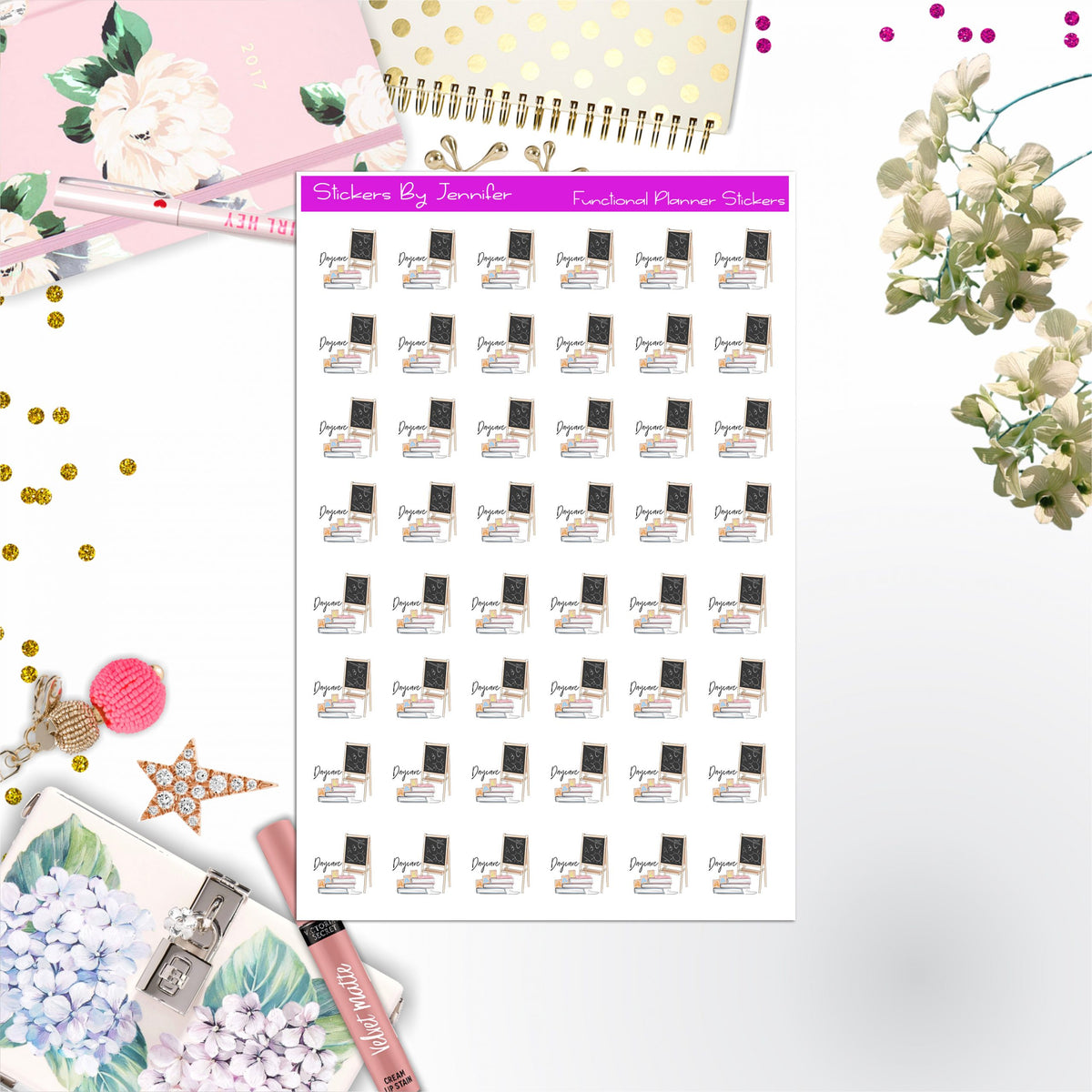 Daycare Icon Stickers, Planner Stickers, Journal Stickers, Functional Planner Stickers, Stationary Stickers