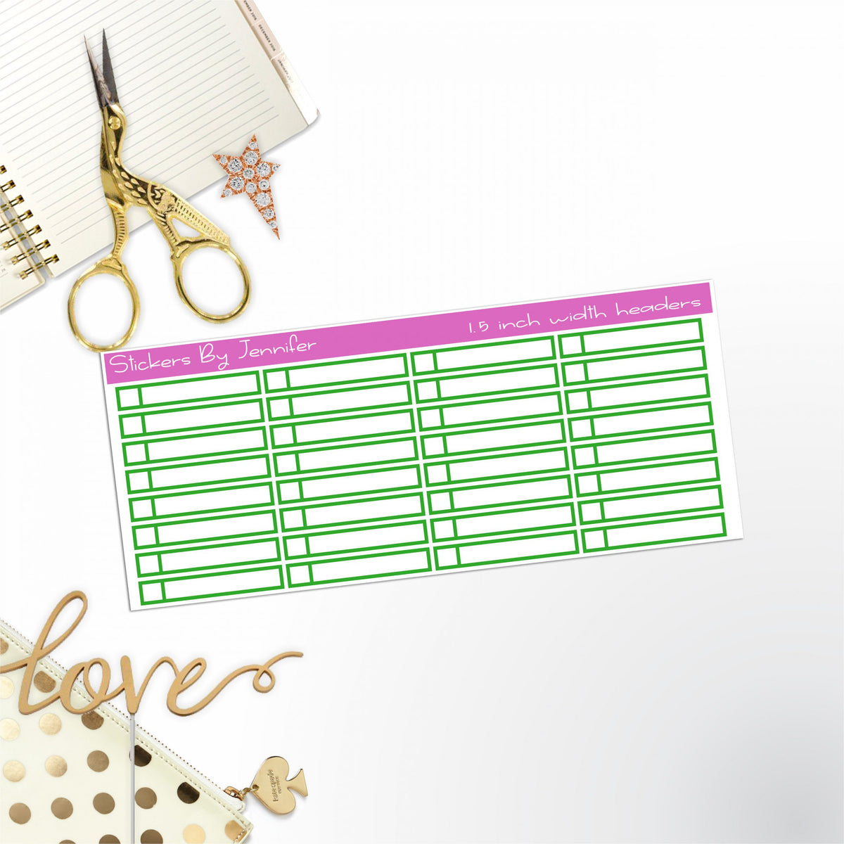 Task Headers P-35 Planner Stickers