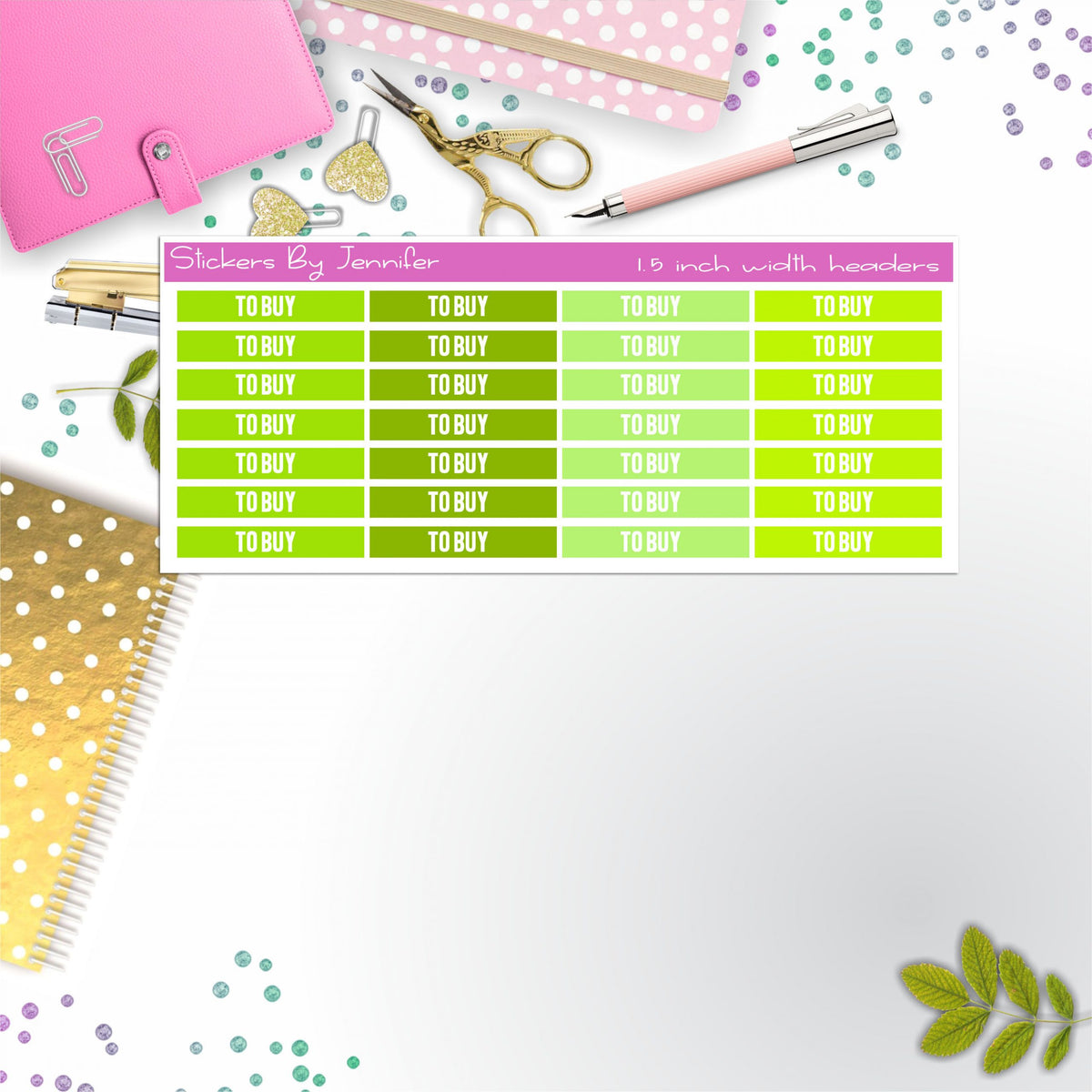 To Buy 035 Planner Headers, Planner Stickers, Journal Stickers, Functional Planner Stickers, Stationary Stickers