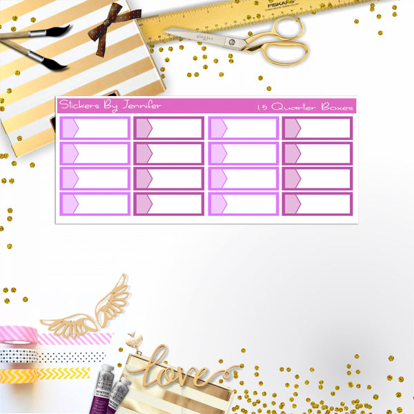 Quarter Boxes 036 Planner Stickers, Journal Stickers, Functional Planner Stickers, Stationary Stickers