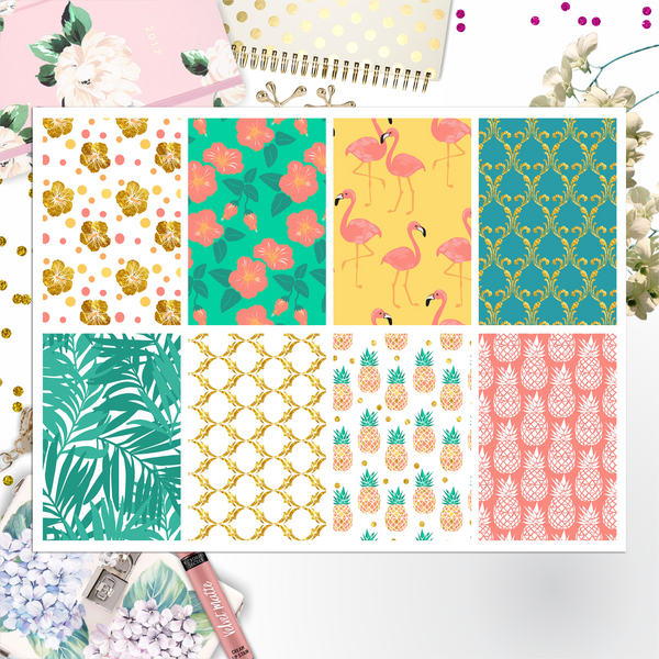 Summer Flamingo Full Box Big Happy Planner, Erin Condren, Classic Happy Planner