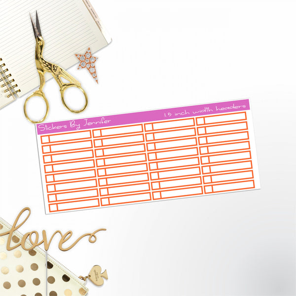 Task Headers P-47 Planner Stickers