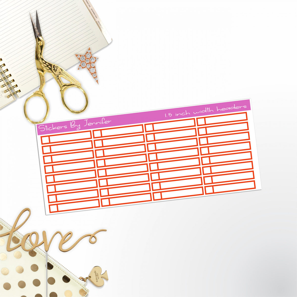 Task Headers P-48 Planner Stickers