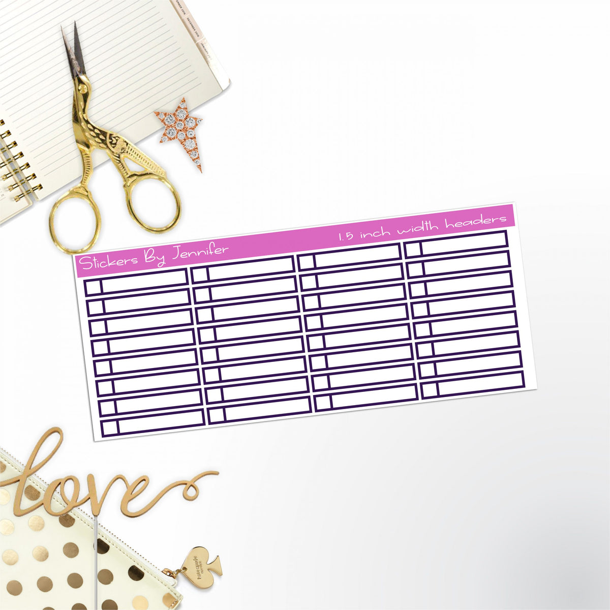 Task Headers,P-5 Planner Stickers