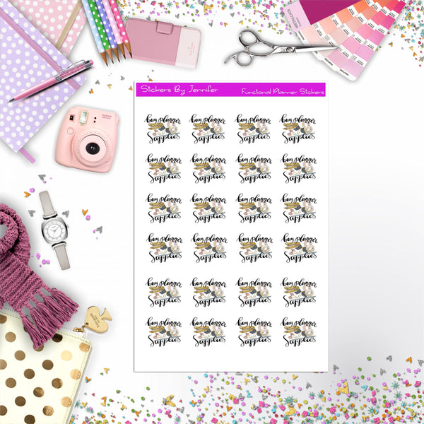 Buy Planner Supplies Icon Planner Stickers, Bullet Journal Stickers, Functional Planner Stickers, Stationary Stickers