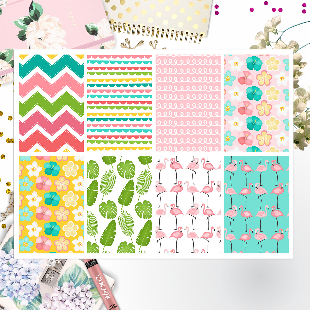 Flamingo Full Box Big Happy Planner, Erin Condren, Classic Happy Planner