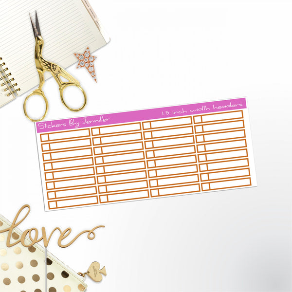Task Headers P-50 Planner Stickers