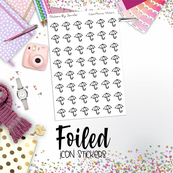Umbrella Functional Sticker Sheet