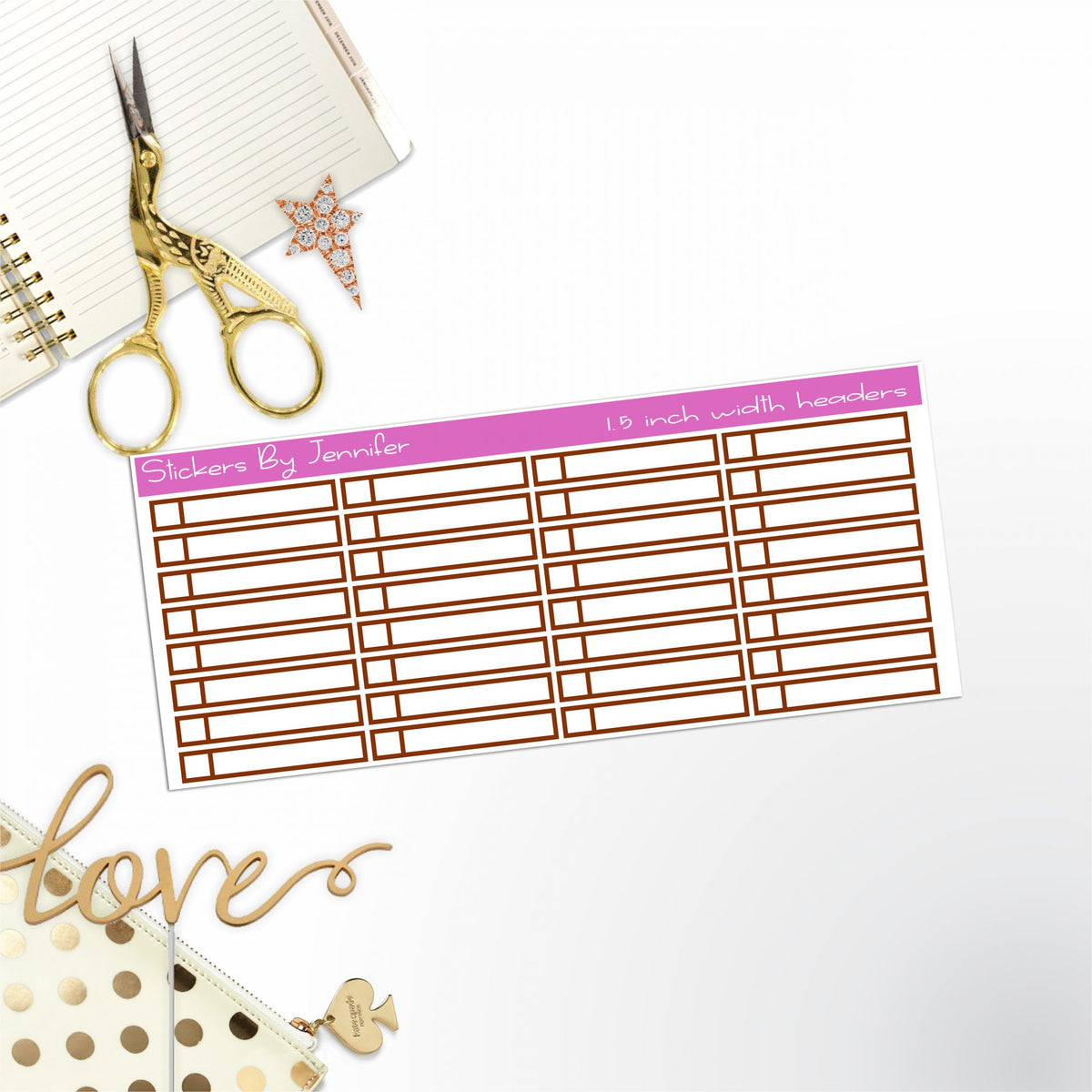 Task Headers P-51 Planner Stickers