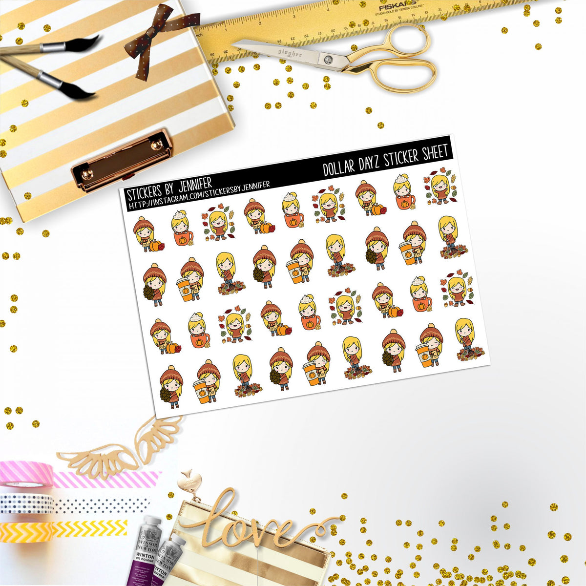 Deco Mini DD051, Planner Stickers, Bullet Journal, Functional Planner Stickers, Stationary Stickers