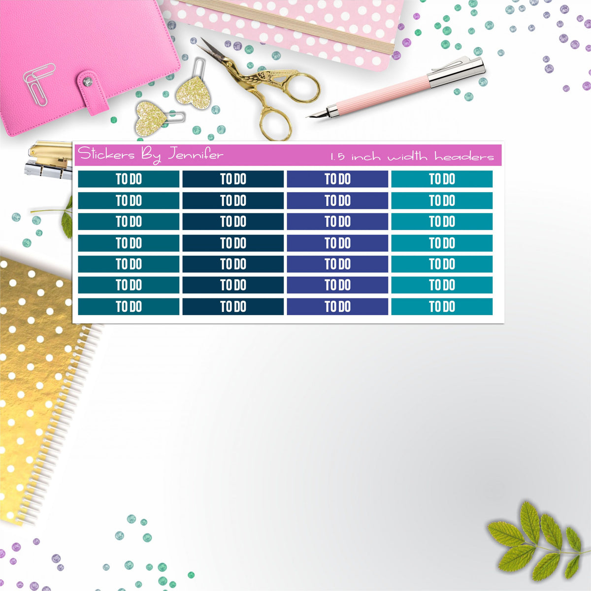 To Do 055 Planner Headers, Planner Stickers, Journal Stickers, Functional Planner Stickers, Stationary Stickers