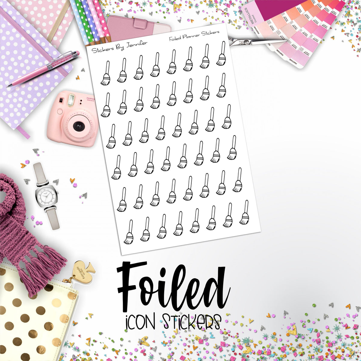 Broom Functional Sticker Sheet