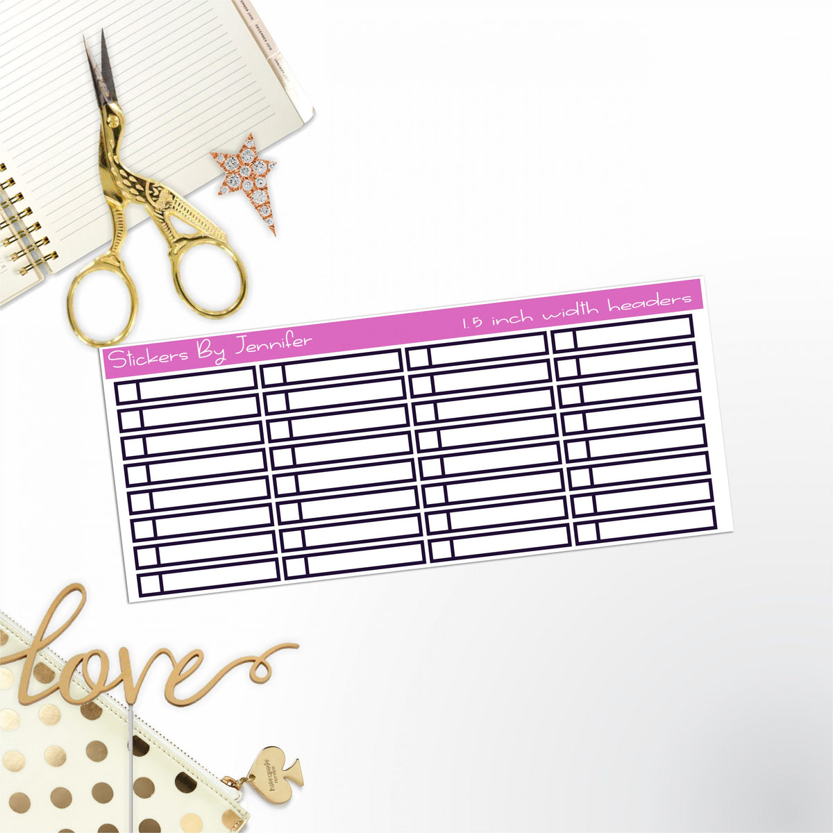 Task Headers,P-6 Planner Stickers