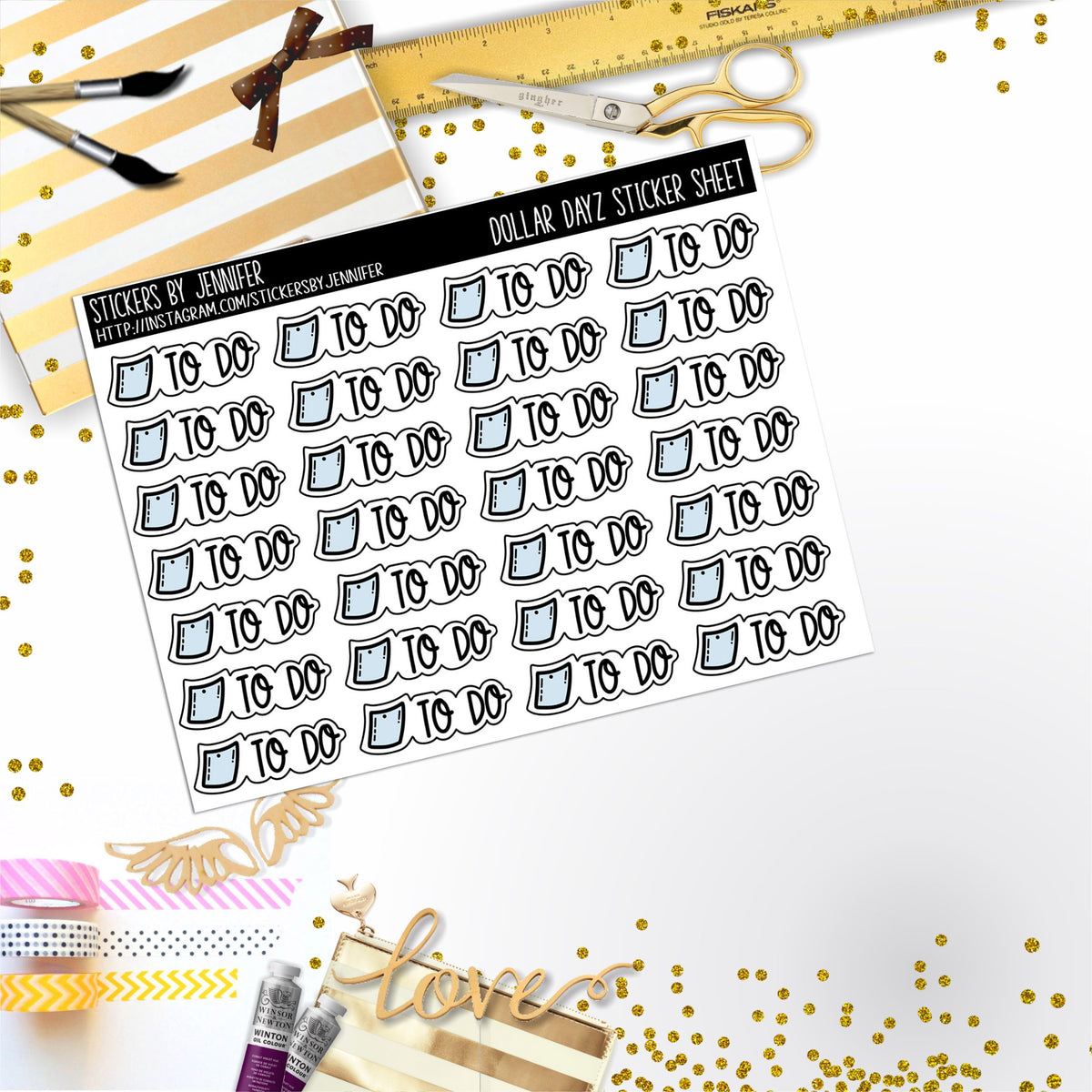 Deco Mini DD692 Planner Stickers, Bullet Journal, Functional Planner Stickers, Stationary Stickers