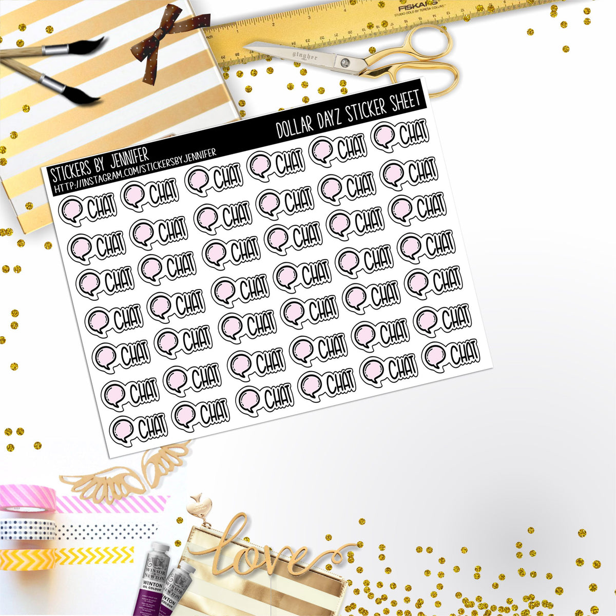 Deco Mini DD693 Planner Stickers, Bullet Journal, Functional Planner Stickers, Stationary Stickers