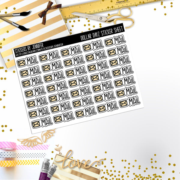 Deco Mini DD694 Planner Stickers, Bullet Journal, Functional Planner Stickers, Stationary Stickers