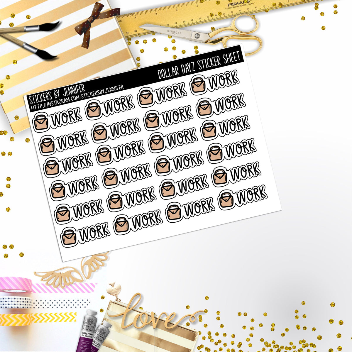 Deco Mini DD696 Planner Stickers, Bullet Journal, Functional Planner Stickers, Stationary Stickers