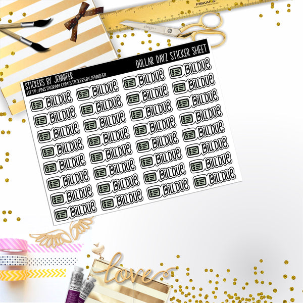 Deco Mini DD697 Planner Stickers, Bullet Journal, Functional Planner Stickers, Stationary Stickers