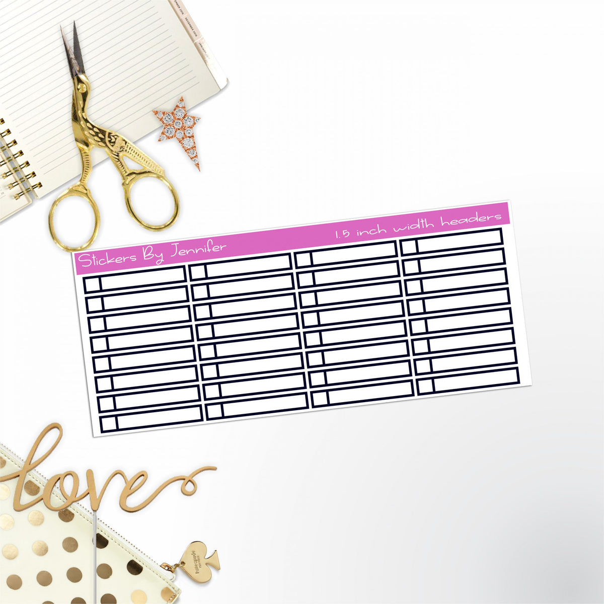Task Headers,P-7 Planner Stickers