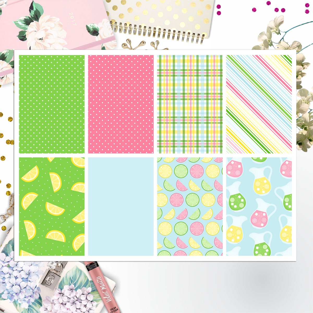 Lemonade Full Box Big Happy Planner, Erin Condren, Classic Happy Planner