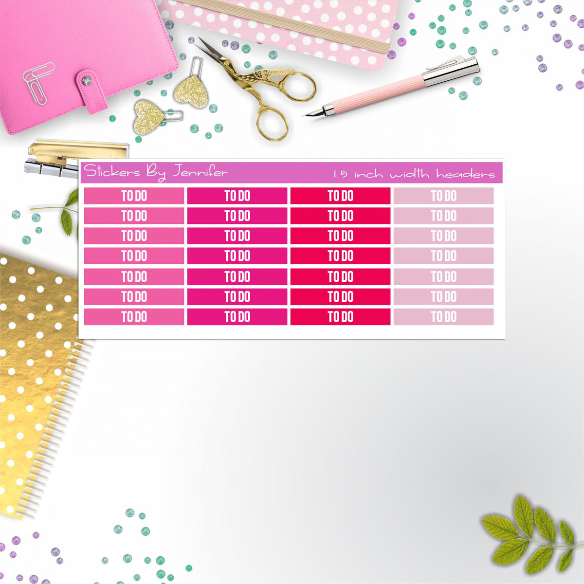 To Do 070 Planner Headers, Planner Stickers, Journal Stickers, Functional Planner Stickers, Stationary Stickers