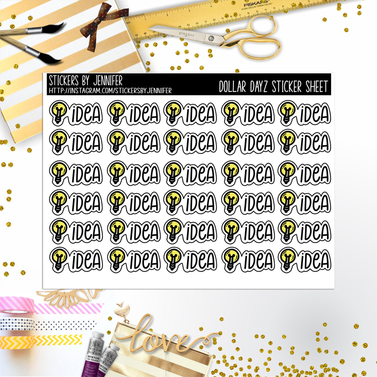 Deco Mini DD702 Planner Stickers, Bullet Journal, Functional Planner Stickers, Stationary Stickers