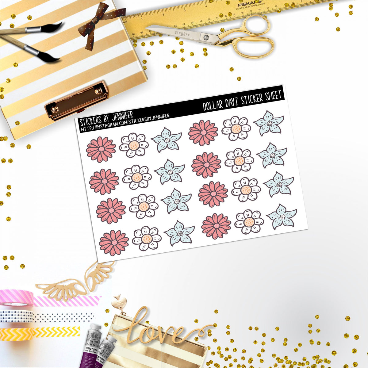 Deco Mini DD071, Planner Stickers, Bullet Journal, Functional Planner Stickers, Stationary Stickers
