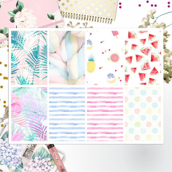 Tropical Summer Full Box Big Happy Planner, Erin Condren, Classic Happy Planner