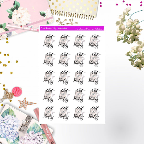 Cut Stickers Icon Stickers, Bullet Journal Stickers, Functional Planner Stickers, Stationary Stickers