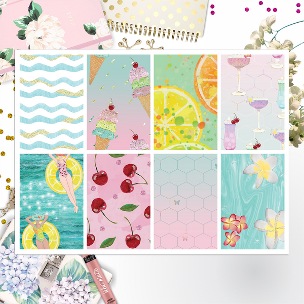 Summer Life Full Box Big Happy Planner, Erin Condren, Classic Happy Planner