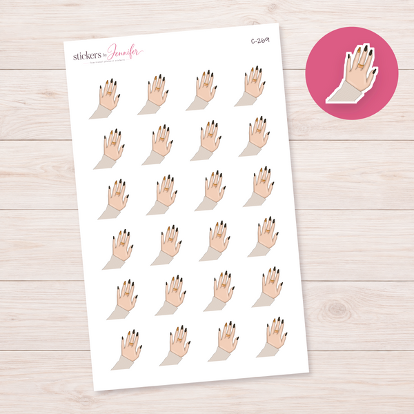 Autumn Manicure Planner Stickers | C-269