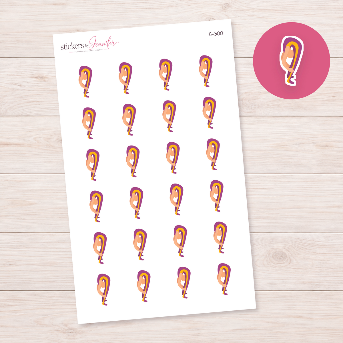 Contortionist Planner Stickers | C-300