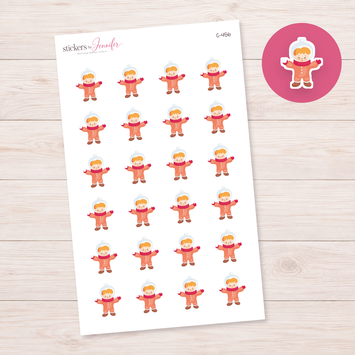 Bundled Winter Child Planner Stickers | C-456