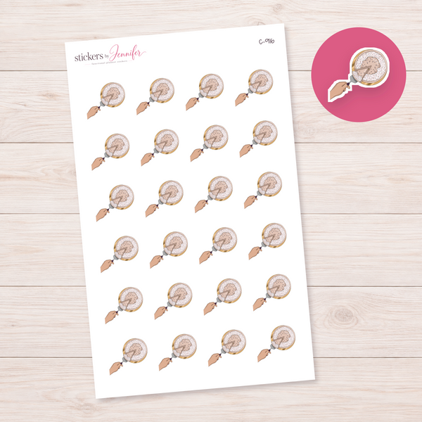 Cutting a Pie Planner Stickers | C-916
