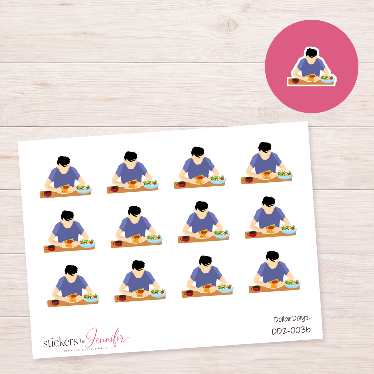 Breakfast Time Planner Stickers | DDZ-0036