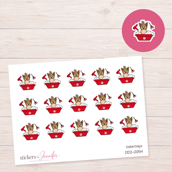 Dog Grooming Planner Stickers | DDZ-0054