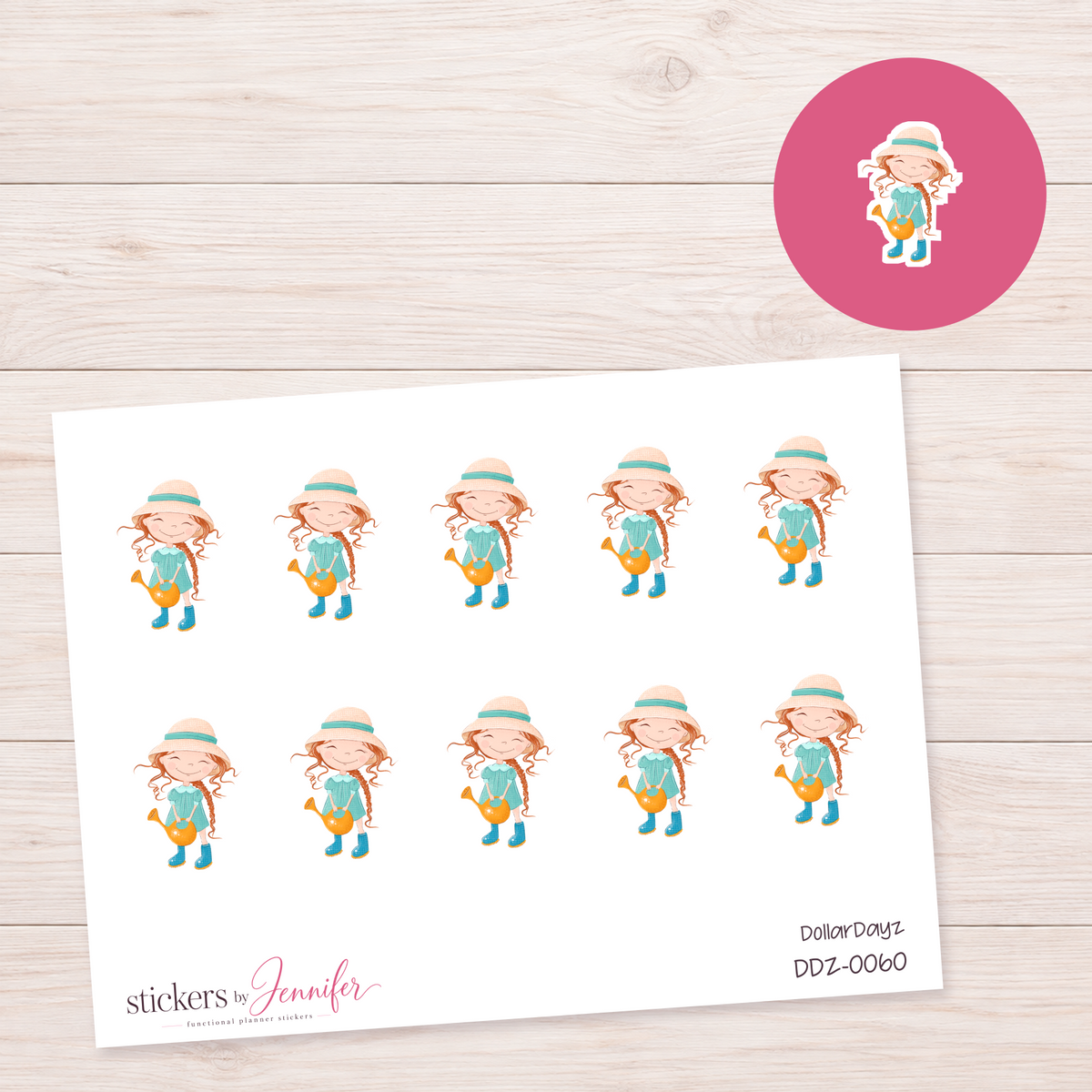 Farm Girl Planner Stickers | DDZ-0060