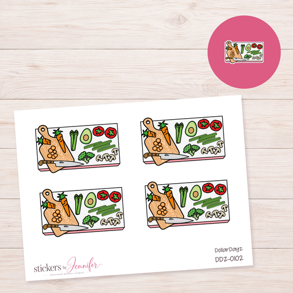 Meal Prep Planner Stickers | DDZ-0102