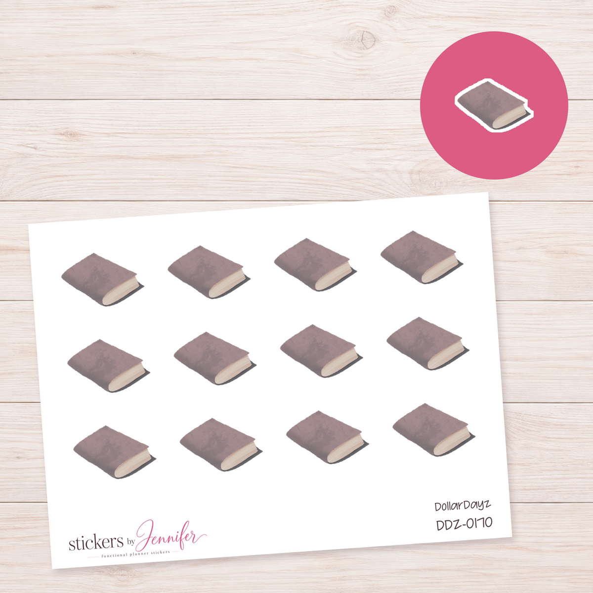 Neutral Book Planner Stickers | DDZ-0170
