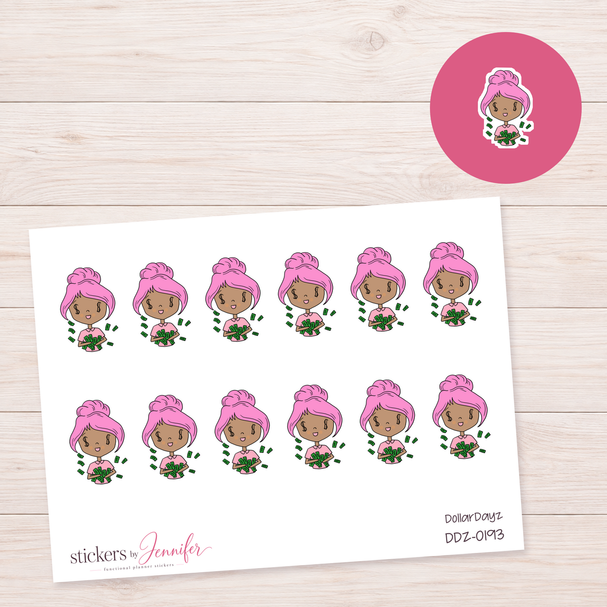 Payday Character Planner Stickers | DDZ-0193