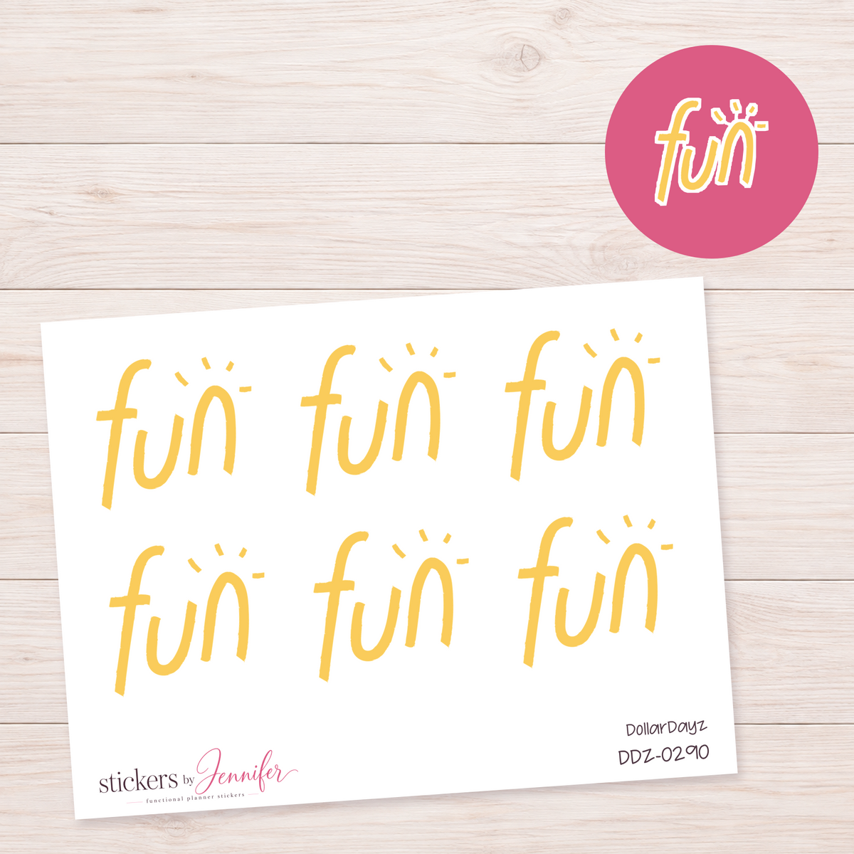 Fun Lettering Planner Stickers | DDZ-0290