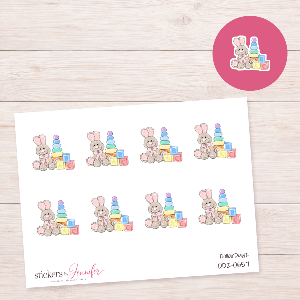 Baby Playtime Toys Planner Stickers | DDZ-0657